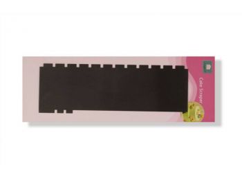 22,5 cm-es rozsdamentes szögletes mintás torta habkártya