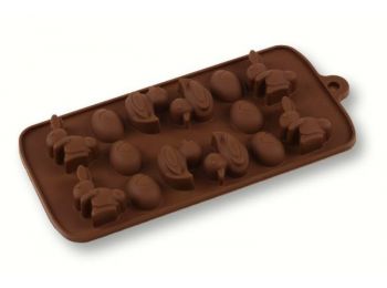 Nyuszi, kacsa és tojás alakú szilikon bonbon forma