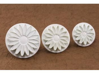 Sokszirmú virág fondant kiszúró  margaréta, gerbera és