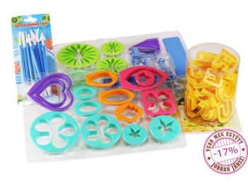 Hatalmas profi fondant virág készítő, 8 részes fondant 