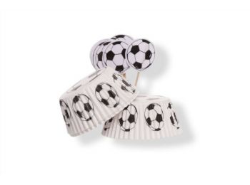 24 adagos focilabdás muffin papír és muffin díszítő k�