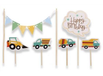 Járműves 6 részes tortabeszúró készlet