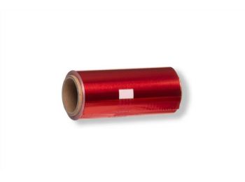 Piros 50 m-es alufólia szaloncukor csomagoló, bonbon csoma