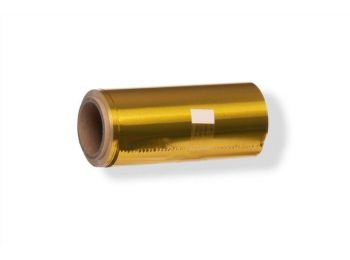 Arany színű 50 m-es alufólia szaloncukor csomagoló, bonb