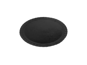 32 cm-es áttört mintás fekete tortaalátét