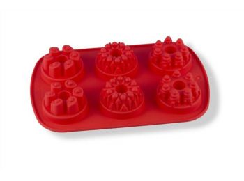 6 adagos különleges minikuglóf sütőforma