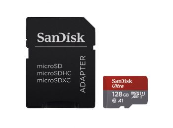 SanDisk  microSDXC™ Mobile Ultra™ memóriakártya 128GB, + adapter 173449