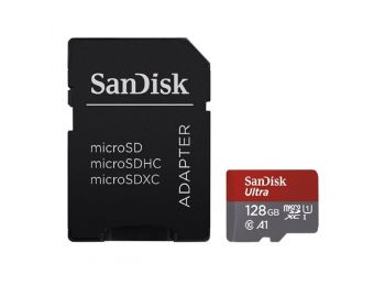 SanDisk  microSDXC™ Mobile Ultra™ memóriakártya 128GB, + adapter 173473