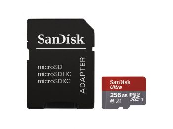 SanDisk  microSDXC™ Mobile Ultra™ memóriakártya 256GB, + adapter 173469