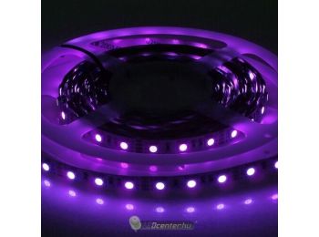 UV beltéri LED szalag, 60 SMD5050 LED 14,4 W/m, ultraviola