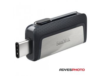 SanDisk Cruzer® Ultra® Dual USB 3.1 + USB Type-C  / Mobil memória, 150 MB/s, 64 GB (173338)