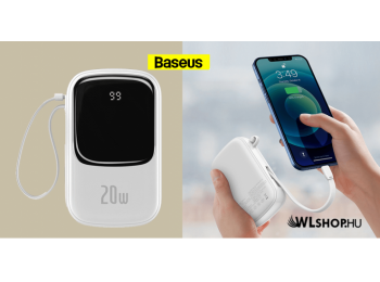 Baseus Q-Pow power bank 20000 mAh 20W Lightning kábellel - 