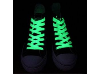 Foszforeszkáló cipőfűző Zöld