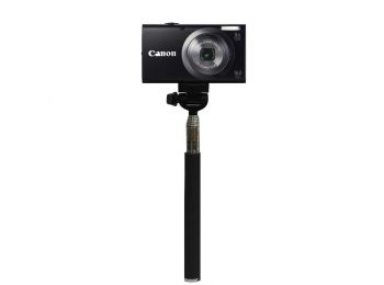 Selfie monopod kompakt fényképezőgéphez, fekete /Teleszkópos/