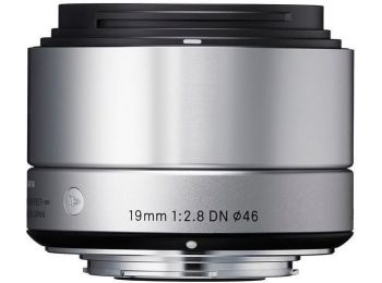 Sigma 19mm F/2.8 (A) DN objektív, ezüst, Sonyhoz