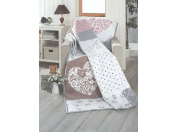 SAVA pamut-akril mintás takaró 200x230 cm