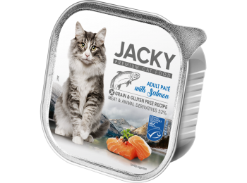 Jacky Alutálka pástétom lazac felnőtt macskáknak 100 g