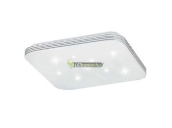 Rábalux OSCAR LED 18W fehér/króm négyzet mennyezeti lám