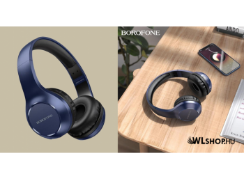 Borofone Bluetooth5.0 vezeték nélküli fejhallgató BO12 - Kék