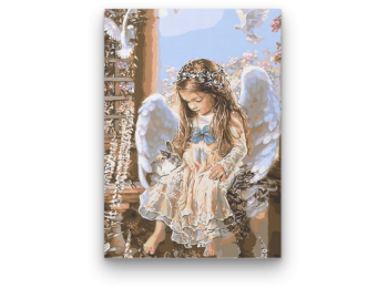 Angyal - számfestő készlet