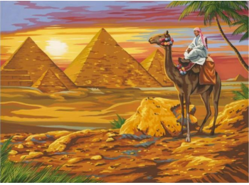 Egyiptomi piramisok - számfestő készlet