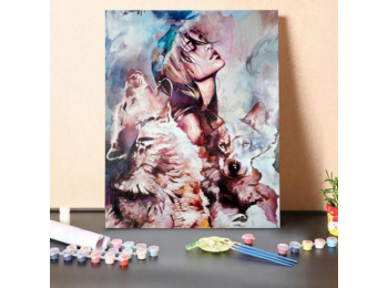 Farkasok lánya - számfestő készlet