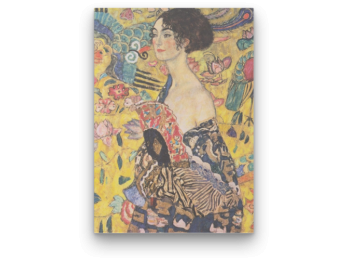 Gustav Klimt - Hölgy legyezővel (1918) - számfestő kész