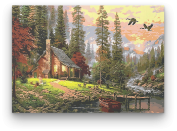 Ház a Fák Között - számfestő készlet