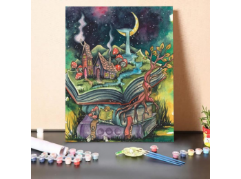 Képzeletbeli Világ - számfestő készlet