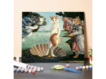 Kitty a Félhéjon - számfestő készlet