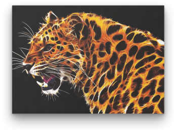 Leopárd - számfestő készlet