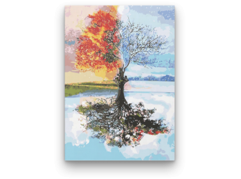 Négy Évszak - számfestő készlet