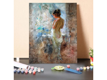 Reggeli szépség- számfestő készlet