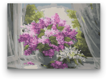 Romantikus Csokor - számfestő készlet