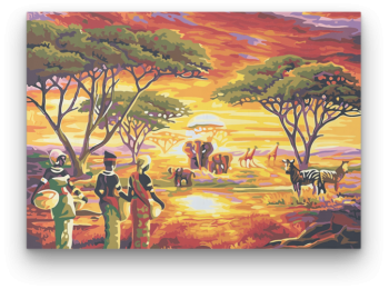 Szavannai Állatok - számfestő készlet