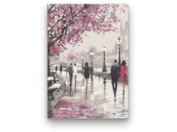 Városi Séta - számfestő készlet