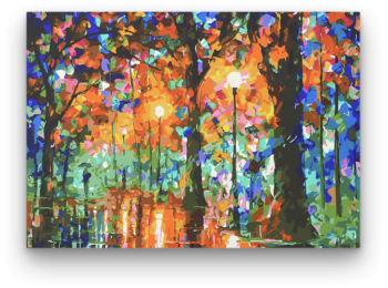 Esős Este - számfestő készlet