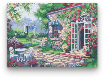 Gyönyörű Kert - számfestő készlet