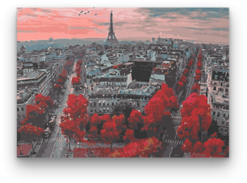 Párizs Vörösben - számfestő készlet