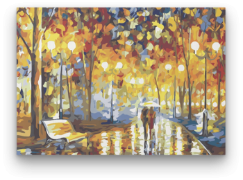 Séta Az Esőben - számfestő készlet