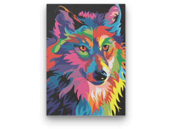 Színes Farkas - számfestő készlet