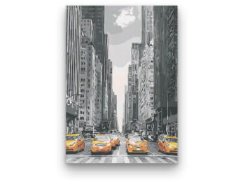 Taxik New Yorkban - számfestő készlet