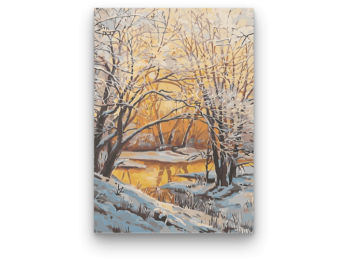 Téli Tó - számfestő készlet