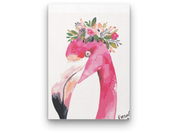 Flamingo Fej - számfestő készlet
