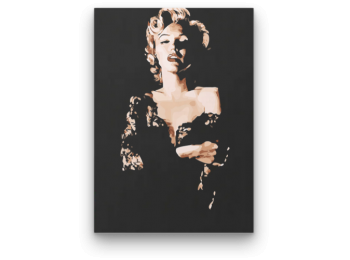 Marilyn Monroe Feketében - számfestő készlet
