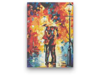 Őszi Szerelem - számfestő készlet