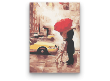 Szerelem New Yorkban - számfestő készlet