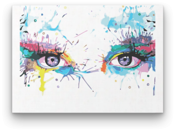 Színes Szemek - számfestő készlet