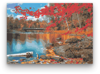 Tópart Ősszel - számfestő készlet