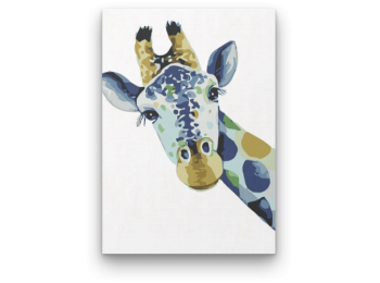 Zsiráf Fej - számfestő készlet